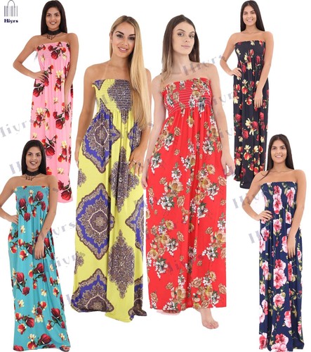 Abito maxi senza spalline per - maxi,