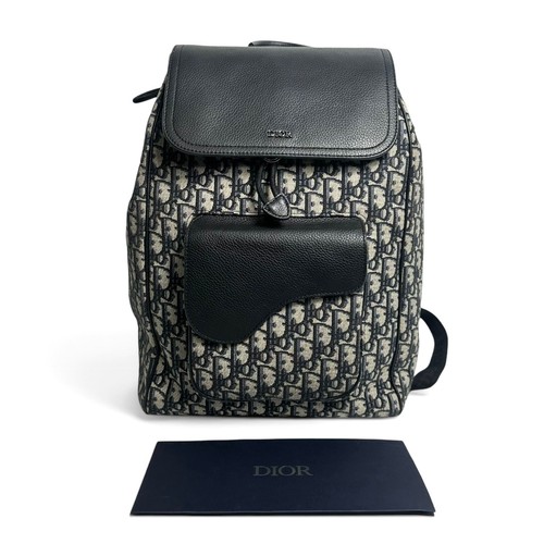 Dior oblique saddle backpack - dior,