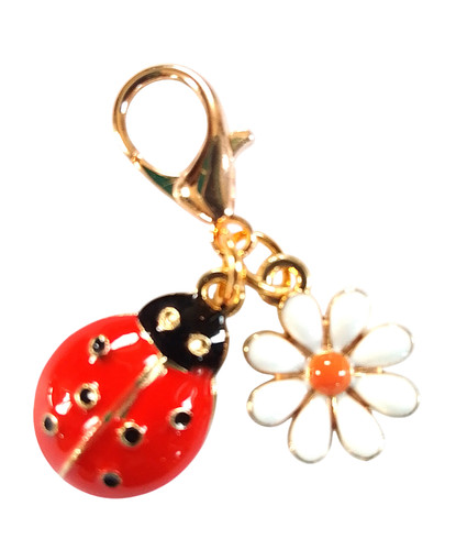 Portachiavi coccinella borsa - portachiavi, coccinella/borsa