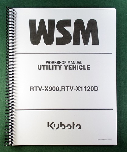 Kubota rtv x900 workshop - kubota,