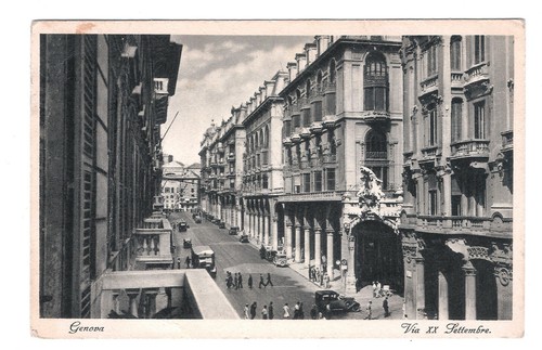 Cartolina genova via xx - cartolina,
