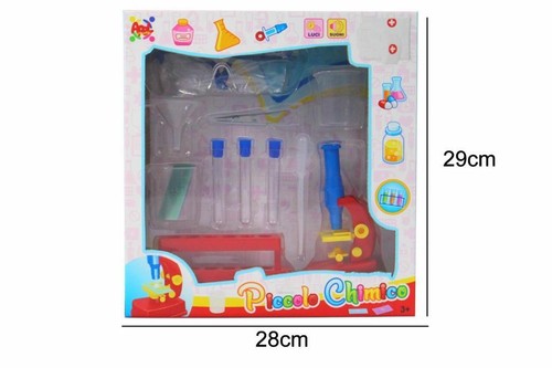 Set chimico con microscopio - chimico,