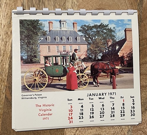 Calendario vintage 1971 - , la