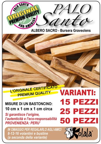 Incenso palo santo premium - santo,
