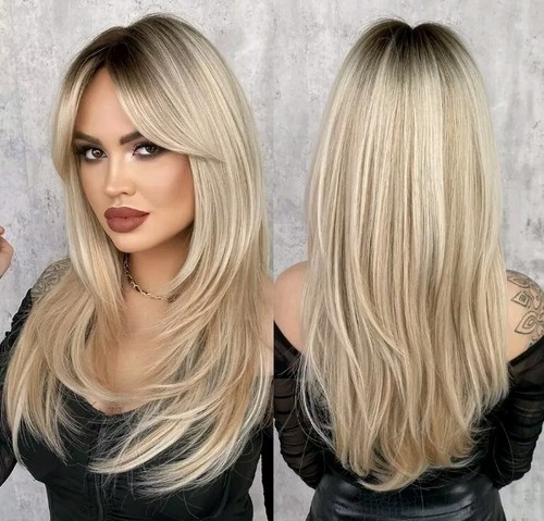 Parrucca balayage lunga biondo - parrucca,