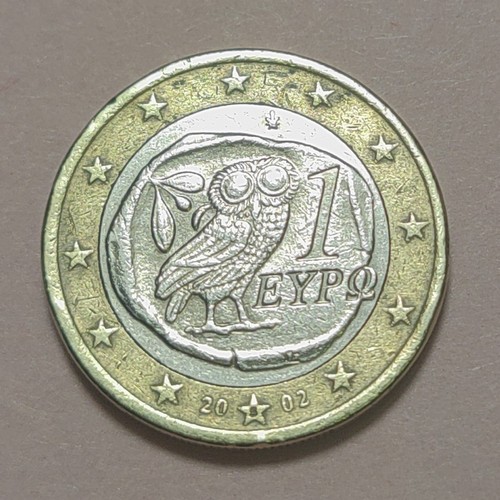 Euro gufo grecia 2002 con - gufo,