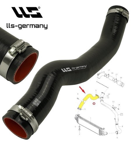 Tubo intercooler silicone - intercooler, in