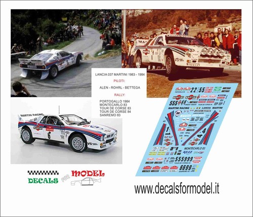 Decals lancia 037 martini - decals,
