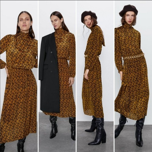 Maxi abito zara stampa - maxi,
