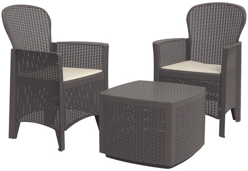 Set rattan tree - set, antracite