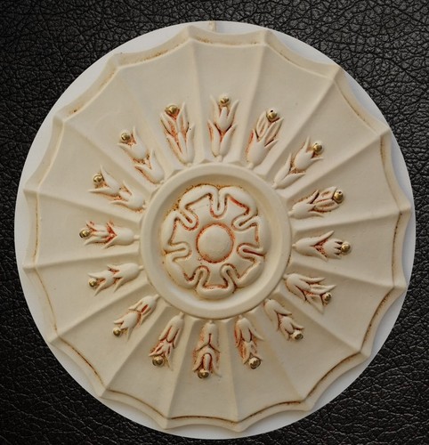 Rosone gesso decorato - rosone,