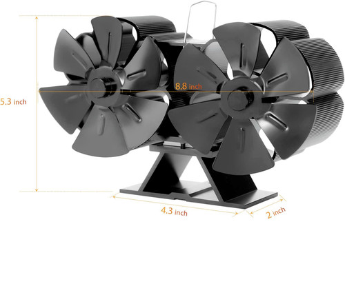 Ventilatore doppio camino