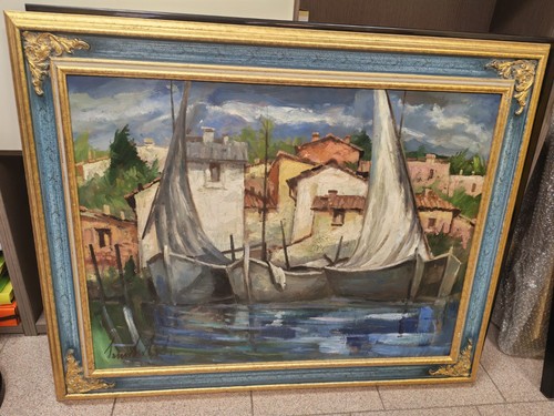 Quadro olio tela italiano - tela,