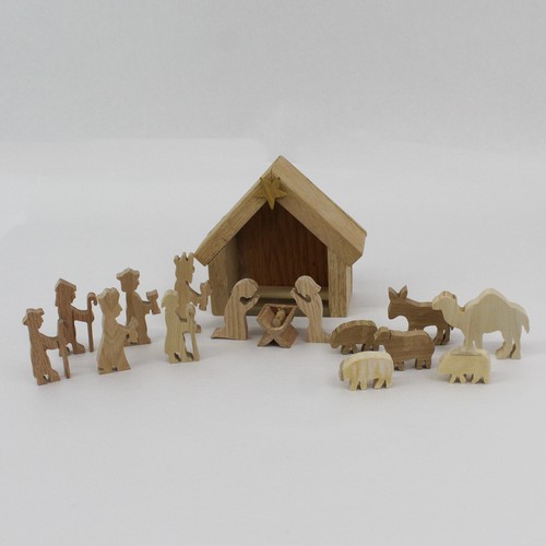 Set natività legno - natività, in