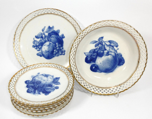 Set piatti con - , traforato