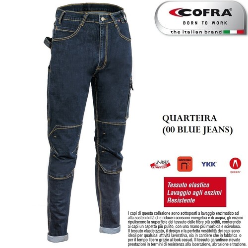 Pantaloni jeans stretch lavoro - pantaloni,