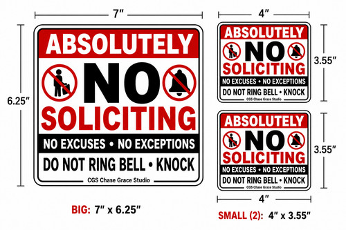 Set adesivi soliciting - set,