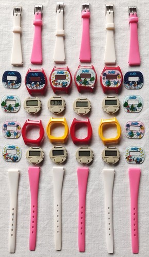 Puffi natale orologio lcd kit - natale,