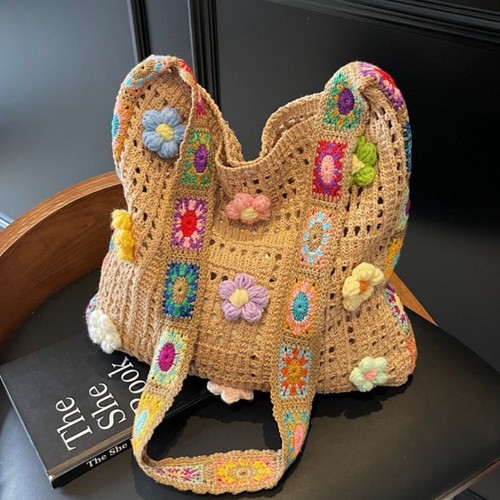 Borsa donna boho - , all'uncinetto