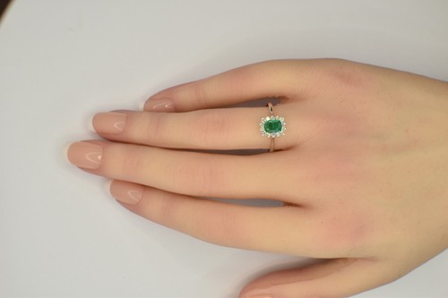 Anello oro bianco 18kt con - 18kt,