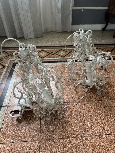 Coppia lampadari floreale