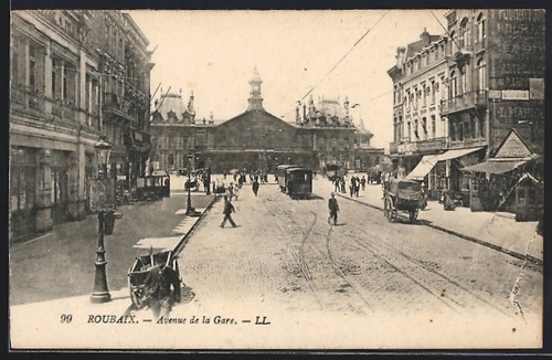 Cpa roubaix avenue la - roubaix,,