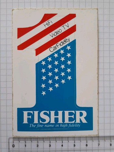 Adesivo sticker fisher - fisher, hifi