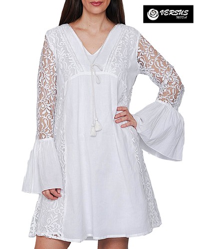Vestito mini pizzo - mini, in
