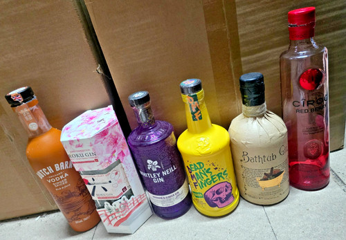 Empty vodka gin alcohol - empty,
