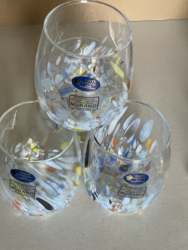 Bicchieri vino murano vetro - bicchieri,