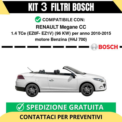 Kit bosch filtri tagliando - filtri,
