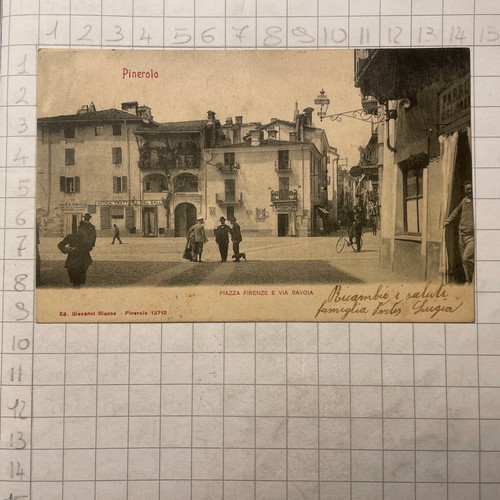 Cartolina postale pinerolo - postale,