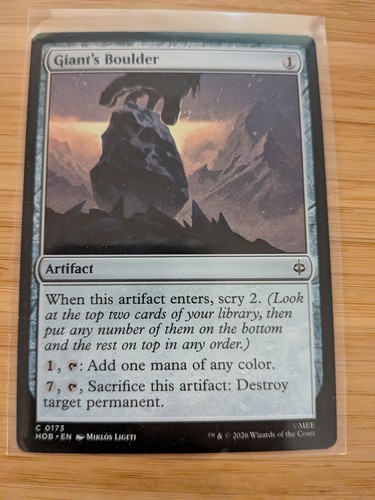 Mtg giant boulder - mtg, giant's