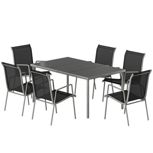 Outsunny set giardino pezzi - giardino, 7