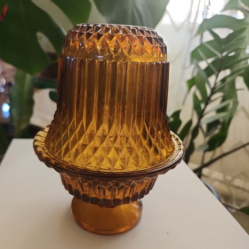 Lampada fata vetro ambrato
