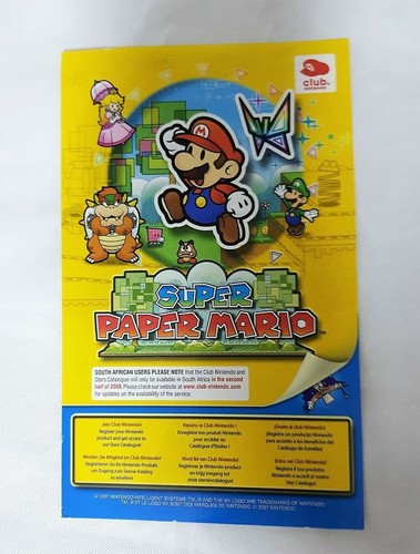 Super paper mario wii - paper,