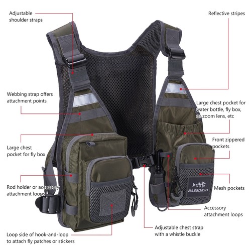 Fv08 gilet pesca mosca - pesca, a