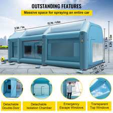 Vevor 6x3x2 tenda - vevor, 6x3x2,5m