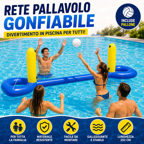Rete pallavolo gonfiabile - pallavolo,