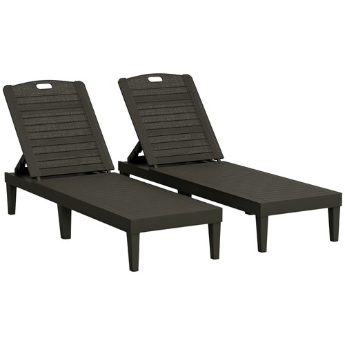 Outsunny set lettini - set, 2