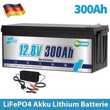 Batteria litio 12V 300Ah LiFePO4 solare camper barca batteria BMS 15000+cicli