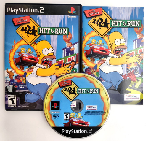 Simpsons hit run sony - simpsons:, &