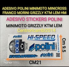 ADESIVO POLINI MINIMOTO MINICROSS FRANCO MORINI GRIZZLY KTM LEM HM PIT BIKE CRE 