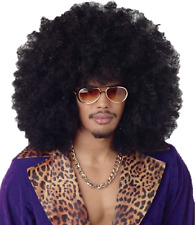 260G XXL Parrucca Riccia AFRO Parrucca Nera Afro Parrucca Carnevale Nero