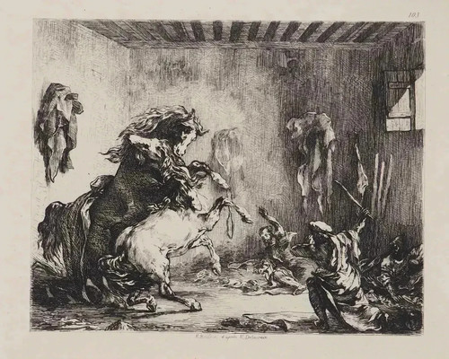 Eugène delacroix cavalli - delacroix:, che