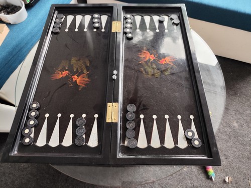 Elegante backgammon teak wood - teak,