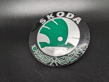 SKODA 50MM 5 CM LOGO SIGLA EMBLEMA FREGIO STEMMA SCRITTA TARGHETTA BADGE PLACCA