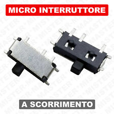 MICROINTERRUTTORE A SLITTA 1P2T 3 PIN 2 POSIZIONI MICRO SLIDE SWITCH - 5 PEZZI