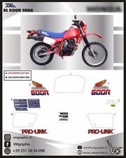 XL 600R 1986 xl r 600    ADESIVI ADHESIVES GRAFICHE STICKERS DECALS