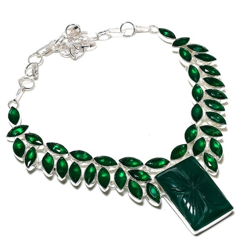 Collana smeraldo - collana, (simulato)